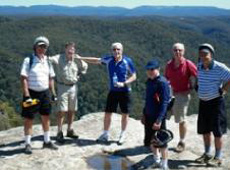 standing on top mountain